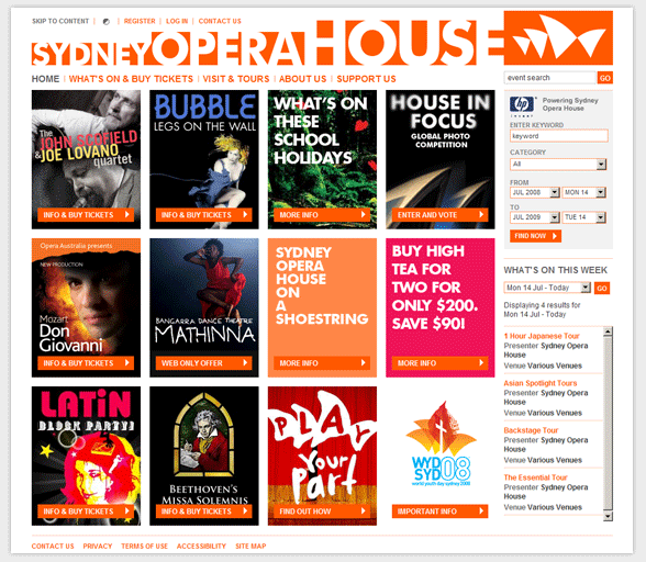 Sydney Opera House website